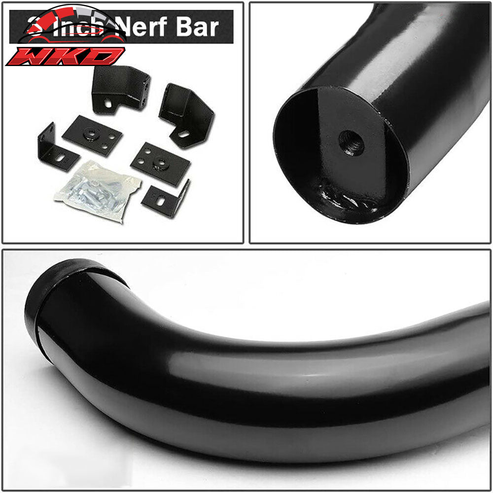 Fit 99-16 Ford F250/350/450/550 Super Duty Regular Cab 3" Running Board Nerf Bar