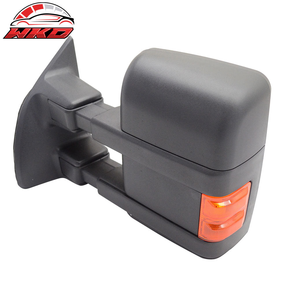 Fits 03-07 Ford F250 Side View Tow Mirrors Extension Power Heated Turn Light