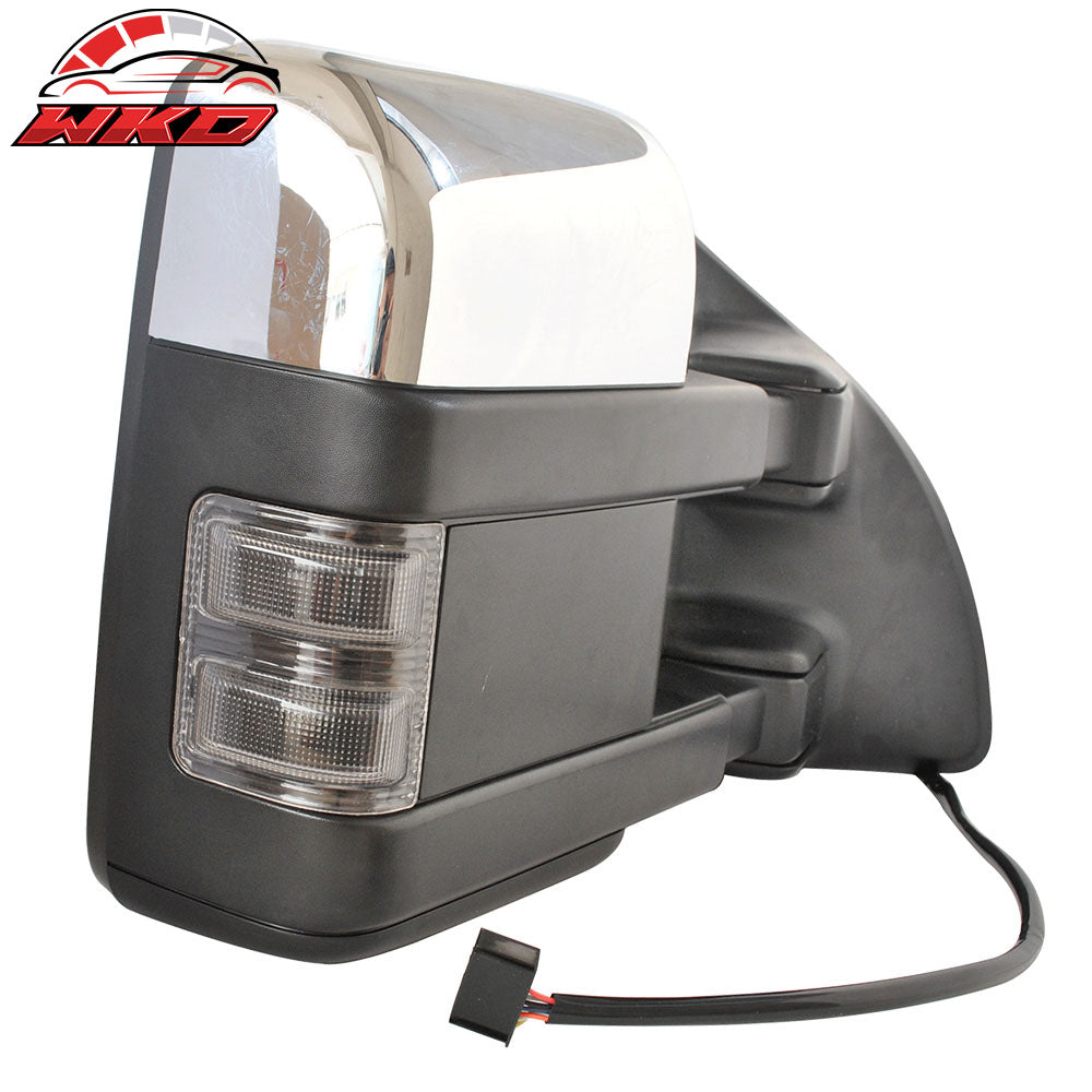 Fits 08-15 F250-F550 Super Duty Towing Mirrors Power Heated Signal Arrow Lamp