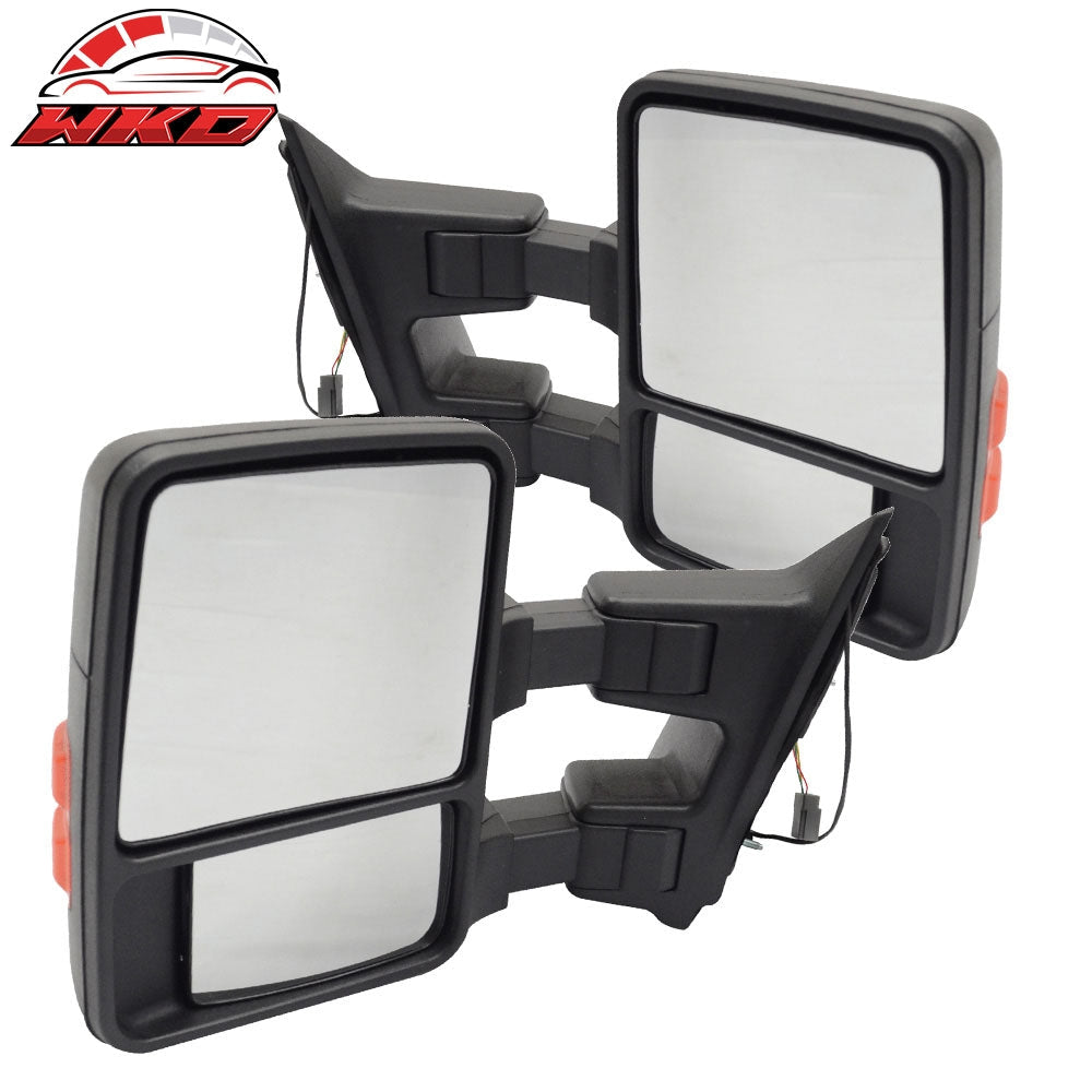 Wholesale 99-07 F250 Side View Towing Mirror Power Dual Arm Pair Non Heated
