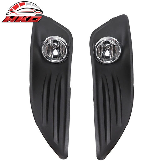 Wholesale 14-18 Ford Fiesta Front Bumper Fog Lights Lamps W/Wiring & Cover Clear Lens