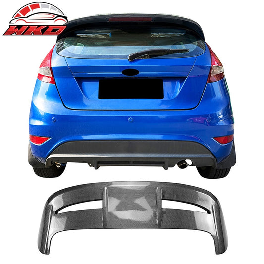 Wholesale 11-19 Ford Fiesta Hatchback ST Style Rear Roof Spoiler Carbon Fiber Print