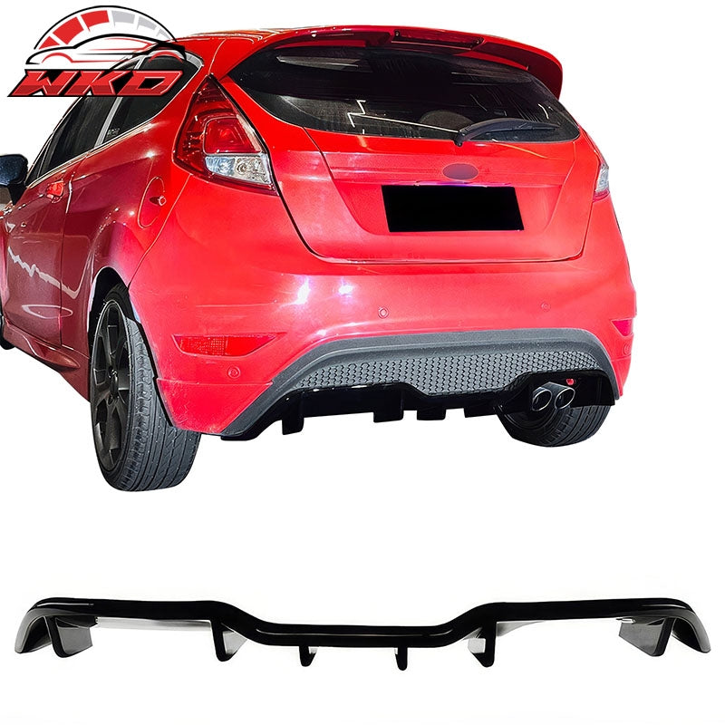 Wholesale 14-19 Ford Fiesta ST & ST Line IKON Style Rear Bumper Diffuser Gloss Black