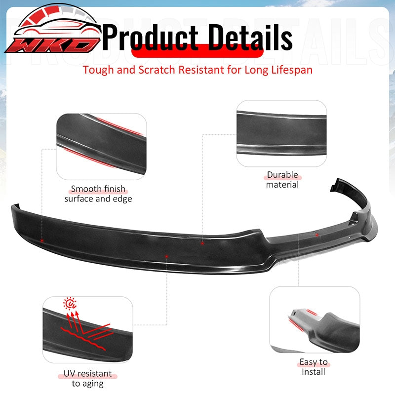 Wholesale 12-14 Ford Focus Base KB Style Front Bumper Lip Spoiler Unpainted PU 2PCS - Wikond Auto