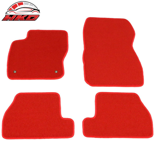 Wholesale 12-18 Ford Focus Car Auto Floor Mats Liner Front Rear Nylon Red Carpets 4PC