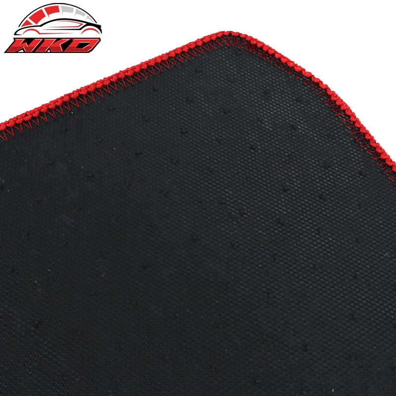 Fits 12-18 Ford Focus Car Auto Floor Mats Liner Front Rear Nylon Red Carpets 4PC