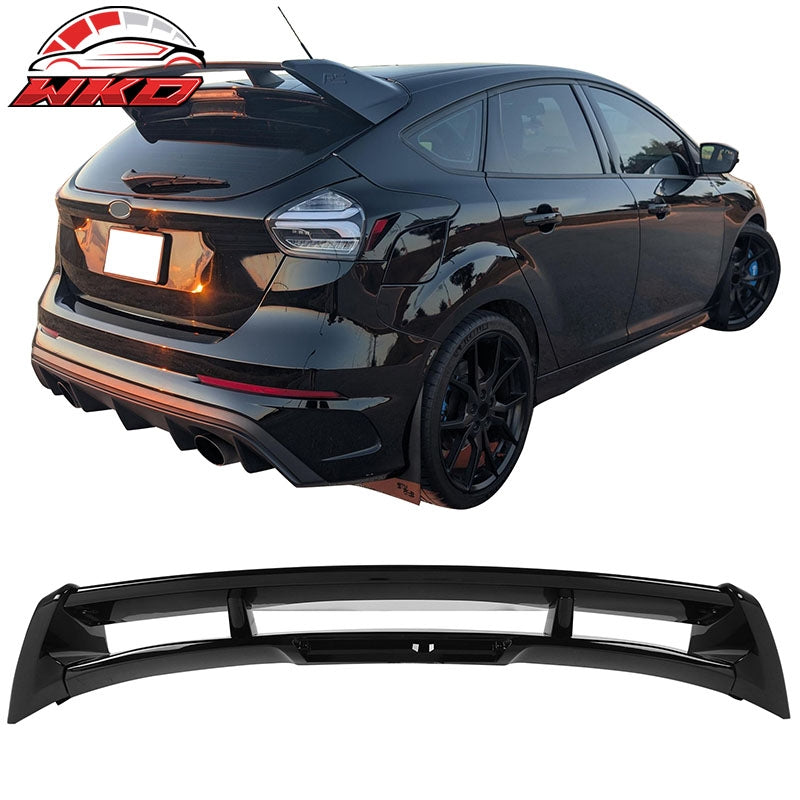 Wholesale For 12-18 Ford Focus Hatchback RS Style Gloss Black Rear Window Roof Spoiler ABS