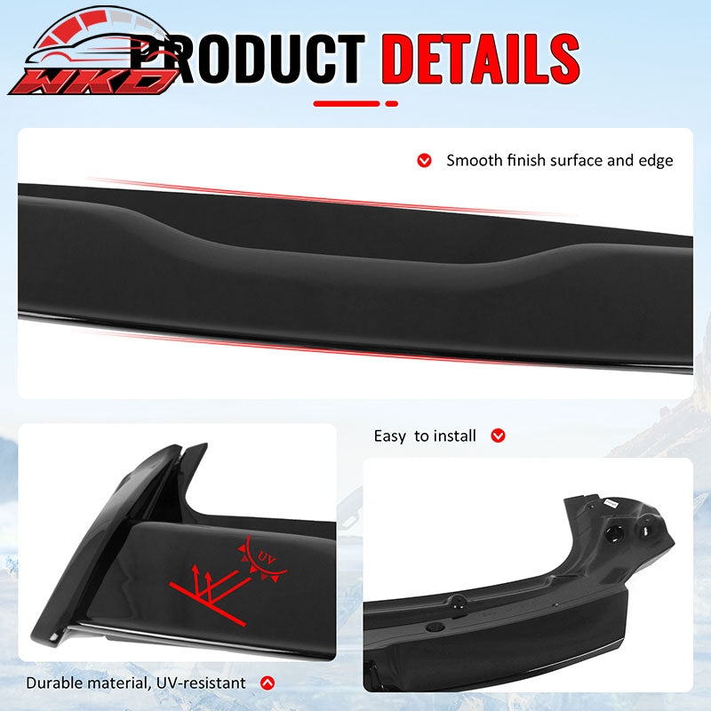 For 12-18 Ford Focus Hatchback RS Style Gloss Black Rear Window Roof Spoiler ABS