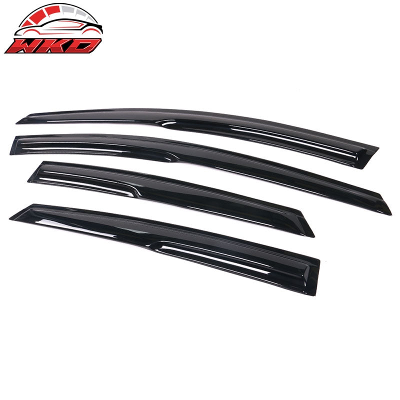 Fits 12-18 Ford Focus Mugen Style Window Visors Acrylic Sun Rain Guard Deflector