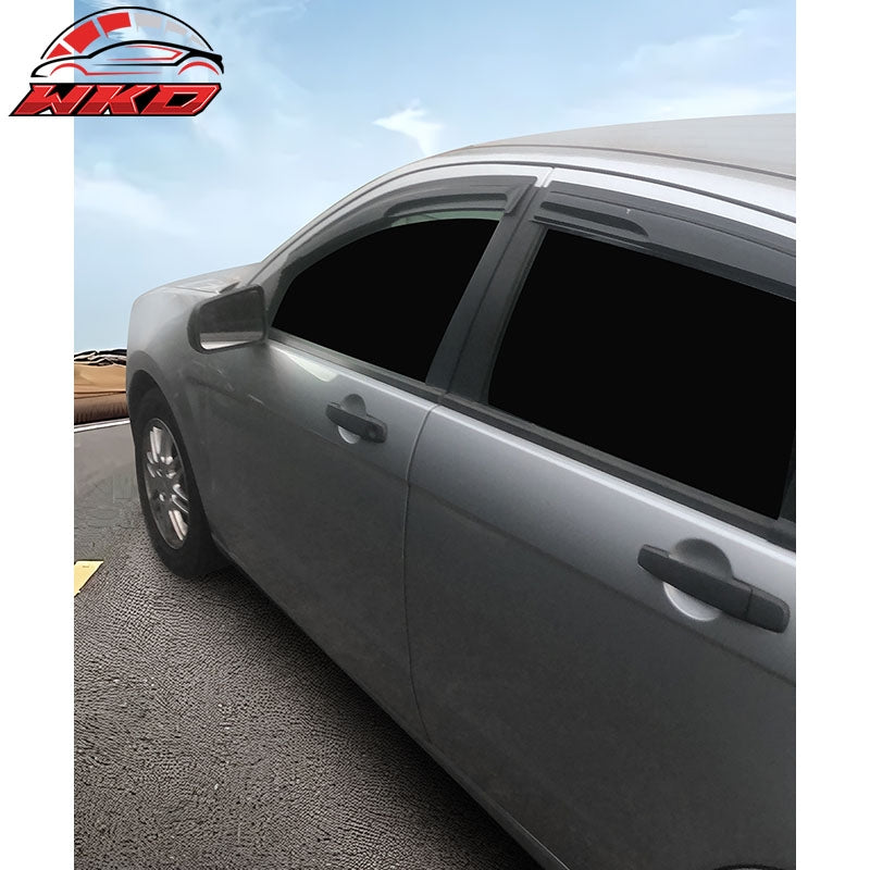 Fits 08-11 Ford Focus Mugen Style Acrylic Window Visors 4Pc Set