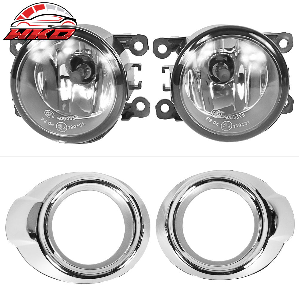 Fits 12-14 Ford Focus Factory Front Bumper Fog Lights Lamps Clear Lens