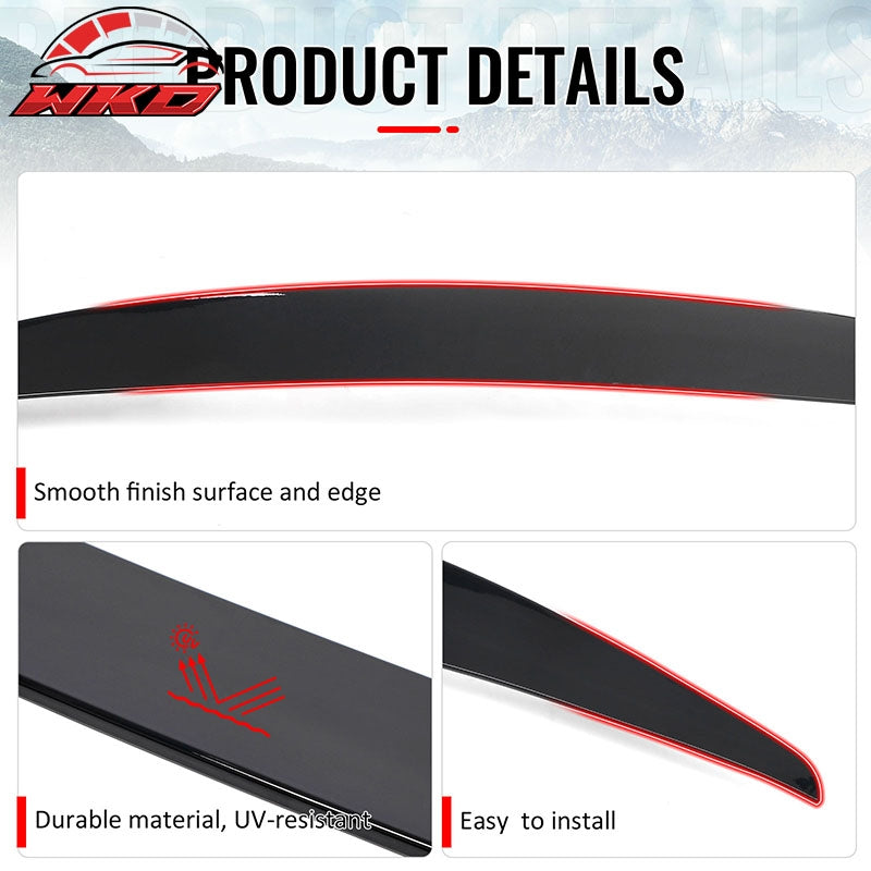Wholesale 13-20 Ford Fusion Trunk Spoiler MP Style Rear Decklid Wing Gloss Black Lip - Wikond Auto