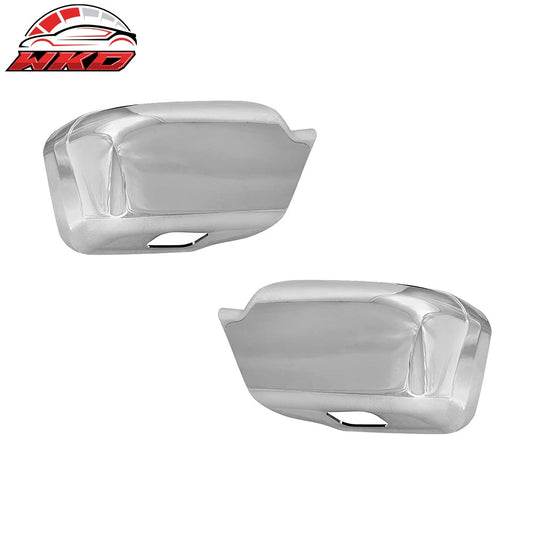 Wholesale 06-12 Ford Fusion 2PCS Side Full Mirror Cover W/Puddle Light Cut Out Chrome - Wikond Auto