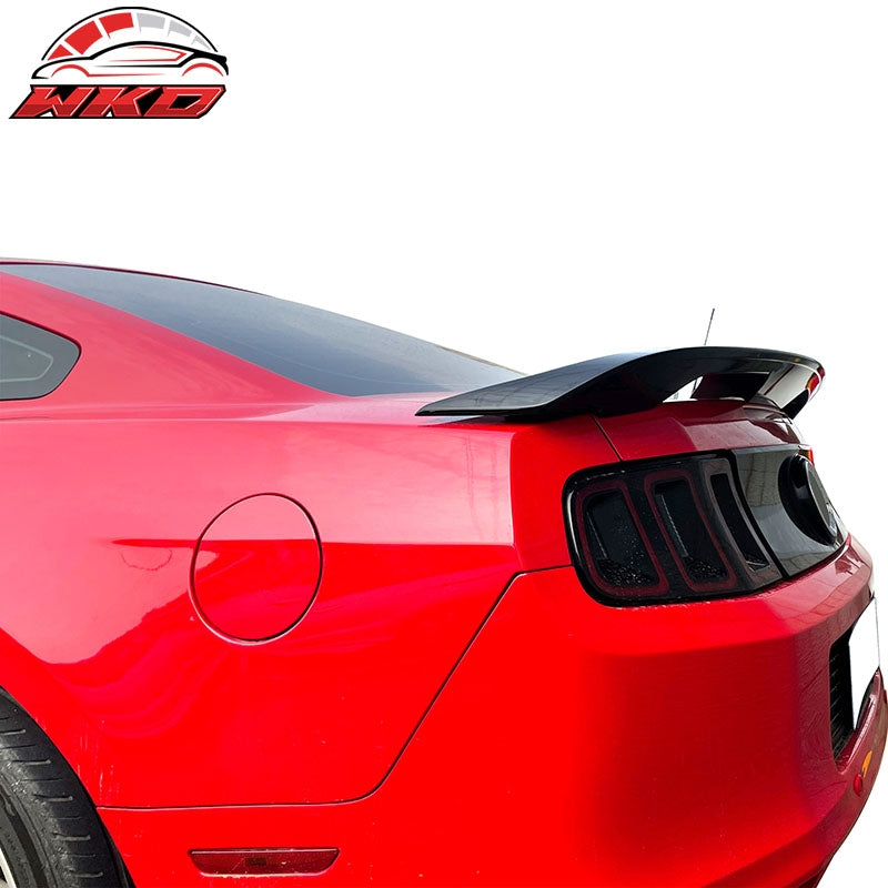 Fits 10-14 Ford Mustang Trunk Spoiler Convert To 2020 GT500 Style - Gloss Black