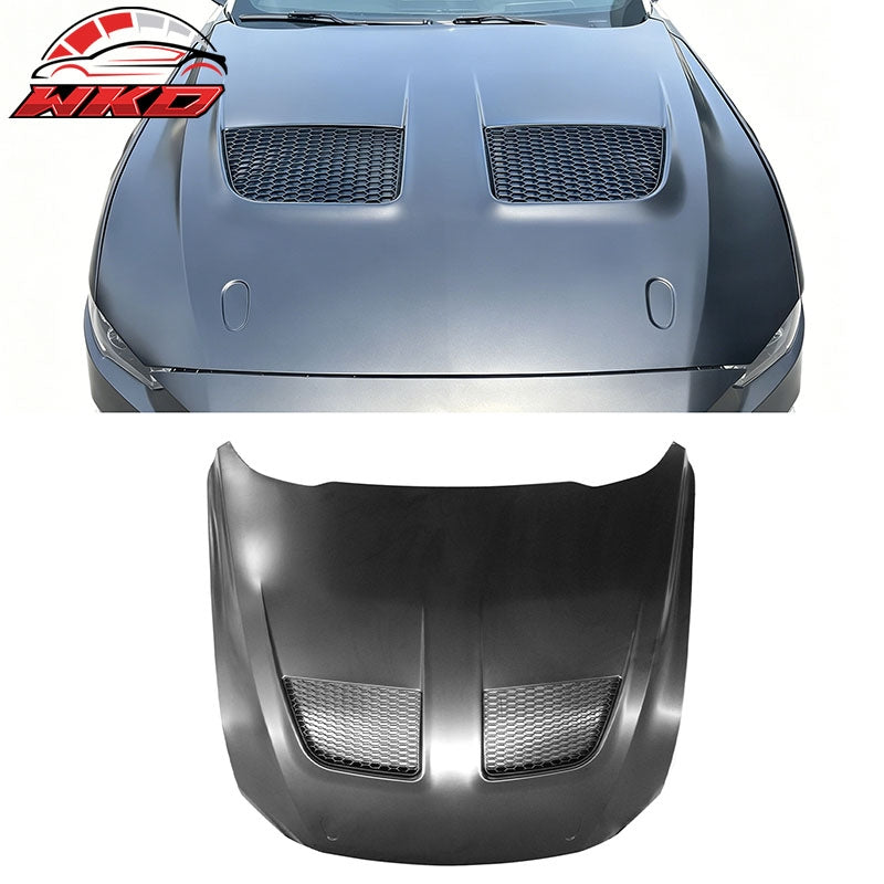 For 18-23 Ford Mustang Bumper Conversion + Fender + Hood + Diffuser +Side Skirts