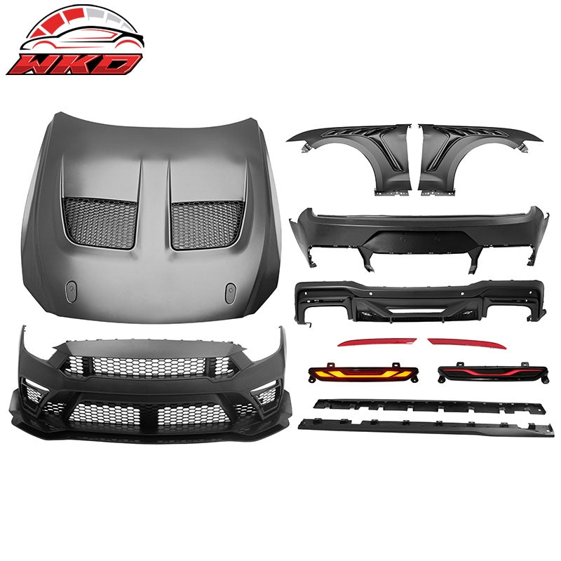 Wholesale For 15-17 Ford Mustang Bumper Conversions + Fender + Hood + Grille + Side Skirts