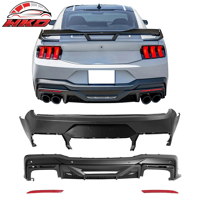 For 15-17 Ford Mustang Bumper Conversions + Fender + Hood + Grille + Side Skirts