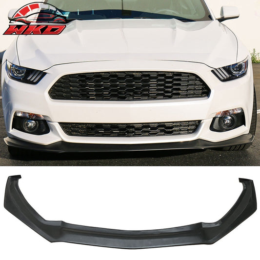 Wholesale 15-17 Ford Mustang Coupe 2-Door Front Bumper Lip Unpainted Black - PP