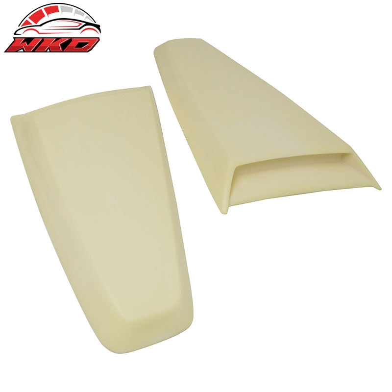 Fits 05-14 Ford Mustang Coupe Side Quarter Window Louvers Shade Vent Unpainted
