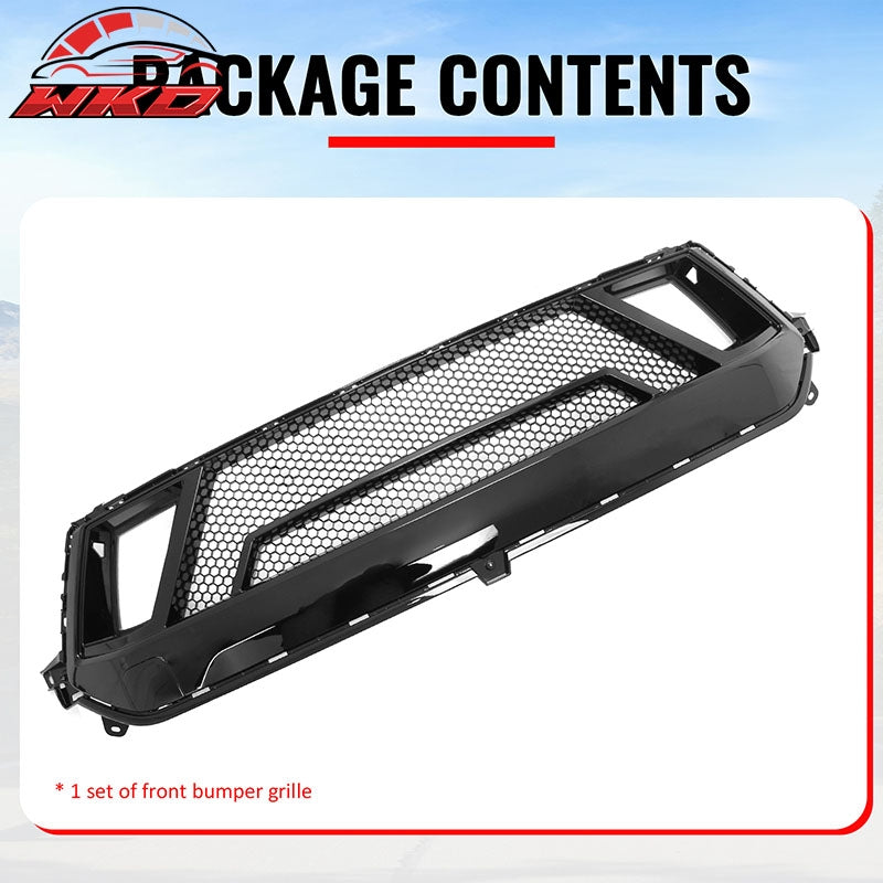 Fits 24-26 Ford Mustang EcoBoost/GT Grille Shelby Super Snake Style Gloss Black