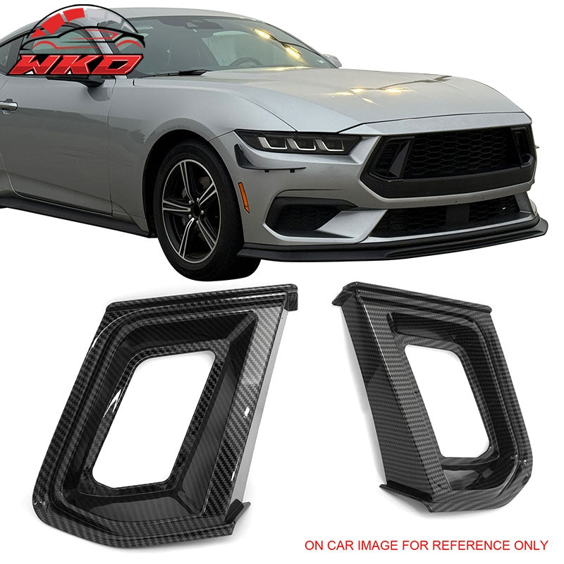 Fits 24-26 Ford Mustang Ecoboost GT Style Front Upper Grille Carbon Fiber Print