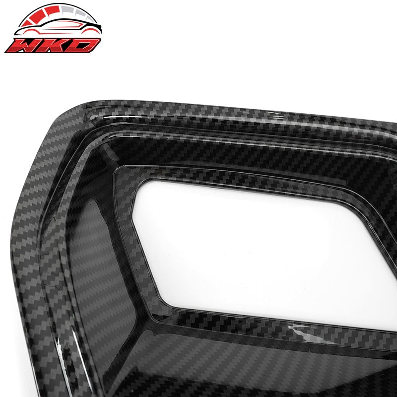 Fits 24-26 Ford Mustang Ecoboost GT Style Front Upper Grille Carbon Fiber Print
