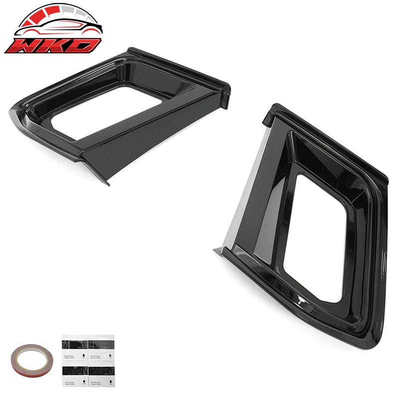 Fits 24-26 Ford Mustang Ecoboost GT Style Front Upper Grille Gloss Black ABS 2PC