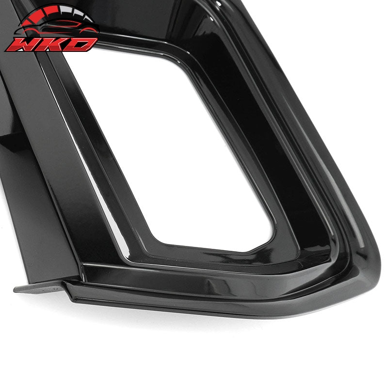 Fits 24-26 Ford Mustang Ecoboost GT Style Front Upper Grille Gloss Black ABS 2PC