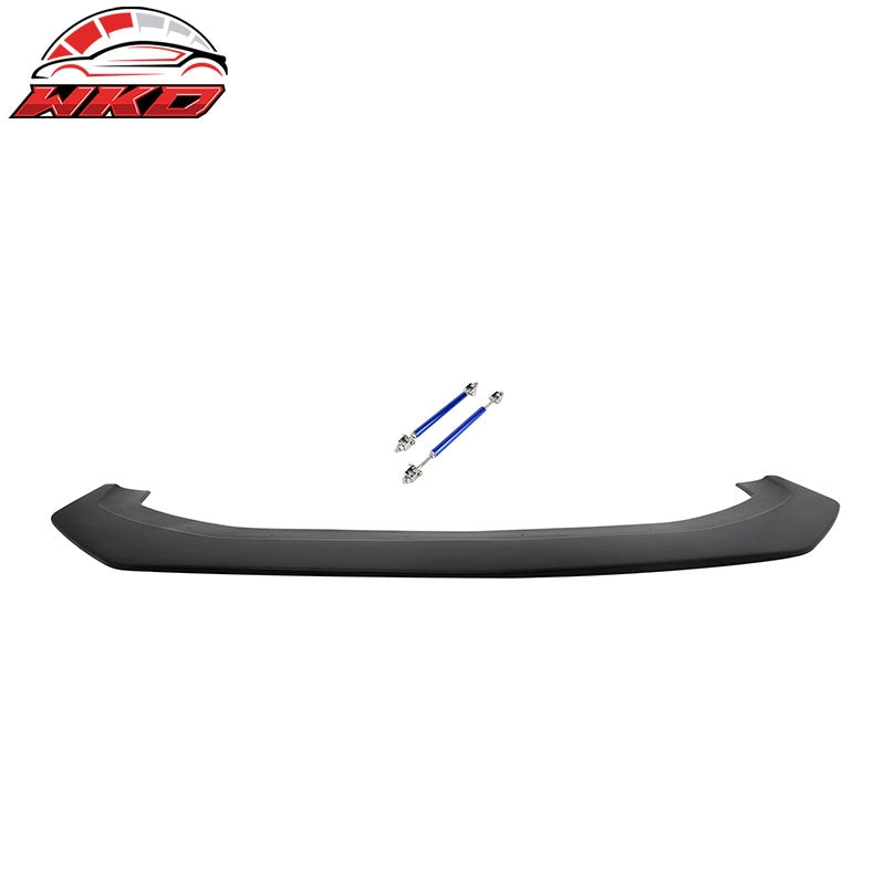 For 24-26 Ford Mustang Ecoboost&GT IKON Front Bumper Splitter w/ Blue Strut Rods