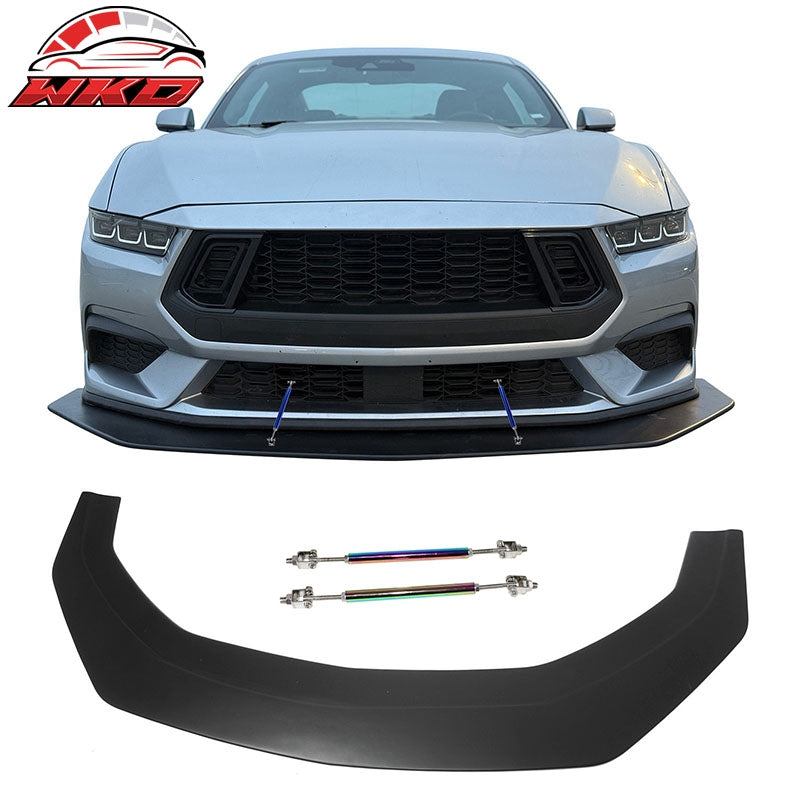 Wholesale 24-26 Ford Mustang Ecoboost&GT IKON Front Bumper Splitter w/ NEO Strut Rods