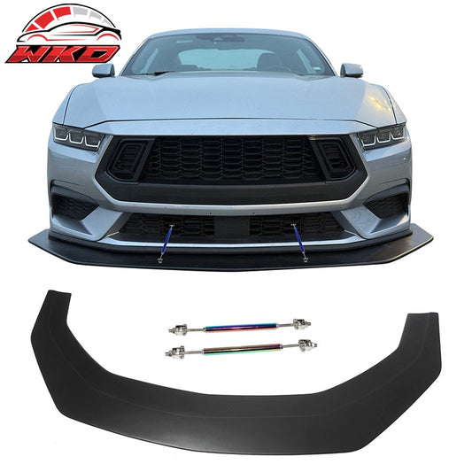 Wholesale 24-26 Ford Mustang Ecoboost&GT IKON Front Bumper Splitter w/ NEO Strut Rods - Wikond Auto