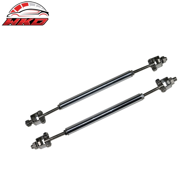 Fits 24-26 Ford Mustang Ecoboost&GT IKON Front Bumper Splitter w/ Gunmetal Rods