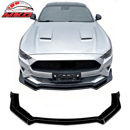 Wholesale 18-23 Ford Mustang Ecoboost/GT IKON Style Front Bumper Lip Gloss Black 3PCS
