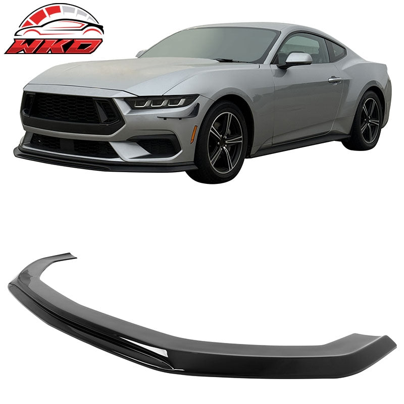 Wholesale 24-26 Ford Mustang Ecoboost& GT IKON Style Front Bumper Lip Gloss Black ABS