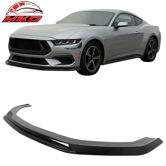 Wholesale 24-26 Ford Mustang Ecoboost& GT IKON Style Front Bumper Lip Gloss Black ABS
