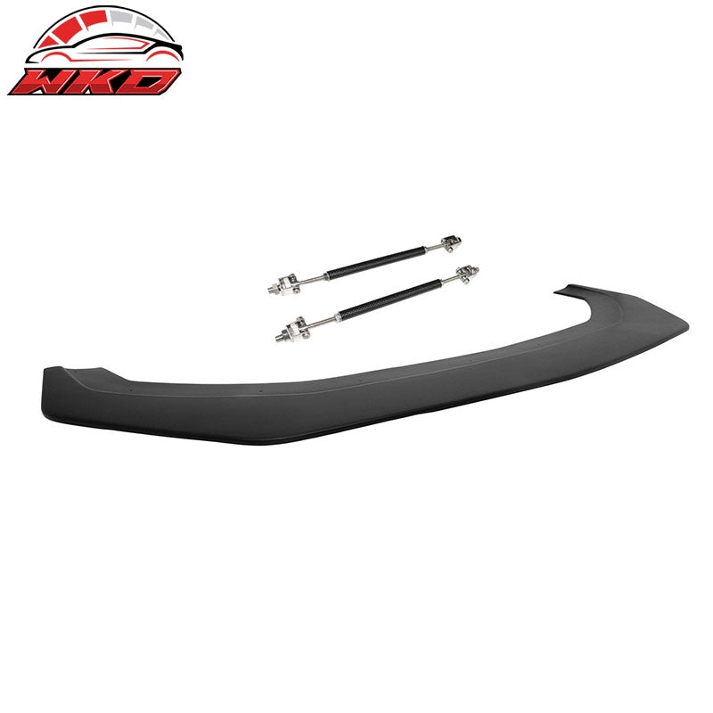 Fits 24-26 Ford Mustang Ecoboost& GT IKON Front Splitter w/ Carbon Fiber Rods