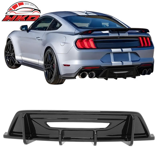 Wholesale 24-26 Ford Mustang Ecoboost & GT IKON Style Rear Diffuser Gloss Black ABS