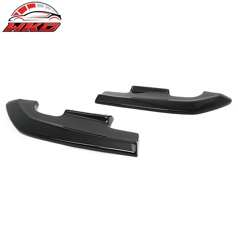 Fits 24-26 Ford Mustang Ecoboost& GT R Style Rear Bumper Aprons Gloss Black 2PCS