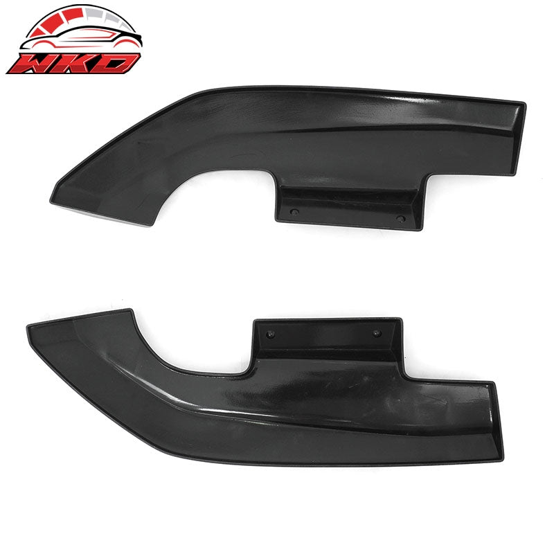 Fits 24-26 Ford Mustang Ecoboost& GT R Style Rear Bumper Aprons Gloss Black 2PCS