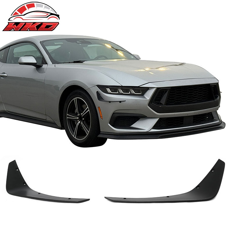 Wholesale 24-26 Ford Mustang Ecoboost IKON Style Front Bumper Canards Matte Black PP