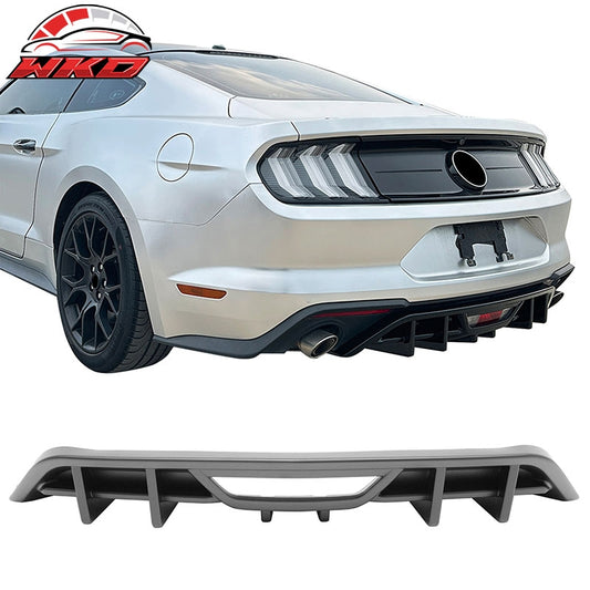 Wholesale 18-23 Ford Mustang Ecoboost IKON Style Rear Bumper Diffuser PP Matte Black