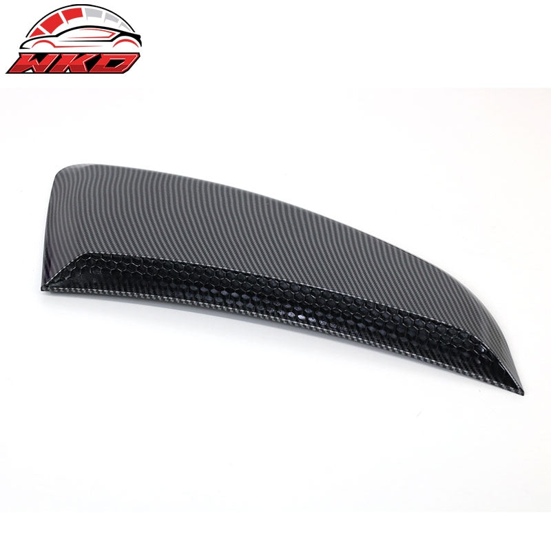 Fits 24-26 Ford Mustang IKON Fender Vent Door Garnish Cover Carbon Fiber Print
