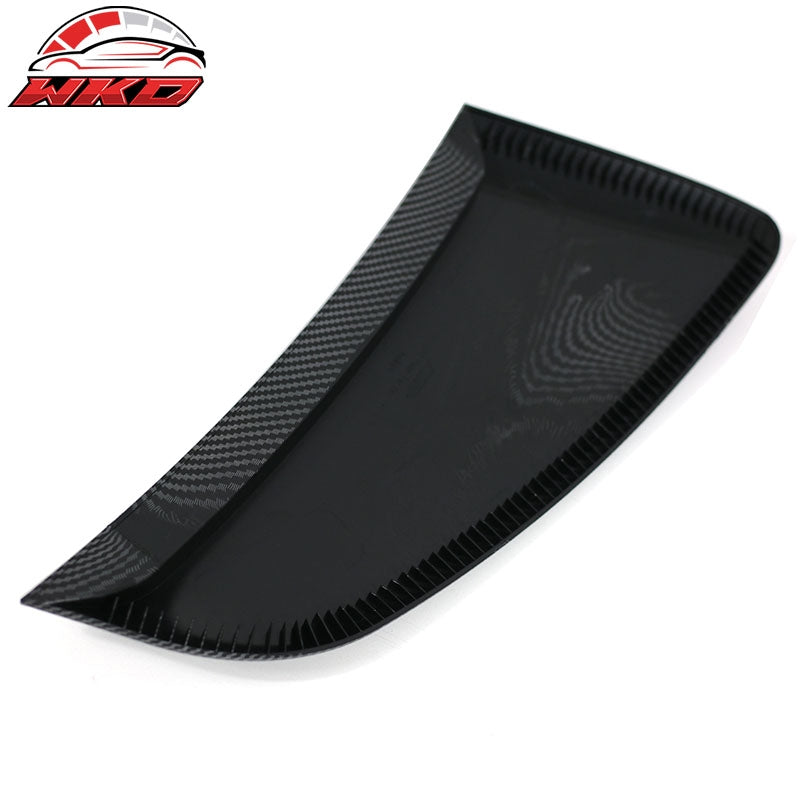Fits 24-26 Ford Mustang IKON Fender Vent Door Garnish Cover Carbon Fiber Print