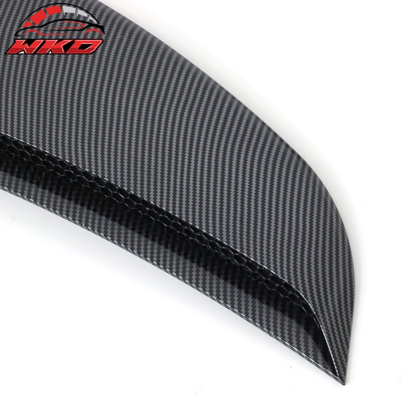 Fits 24-26 Ford Mustang IKON Fender Vent Door Garnish Cover Carbon Fiber Print