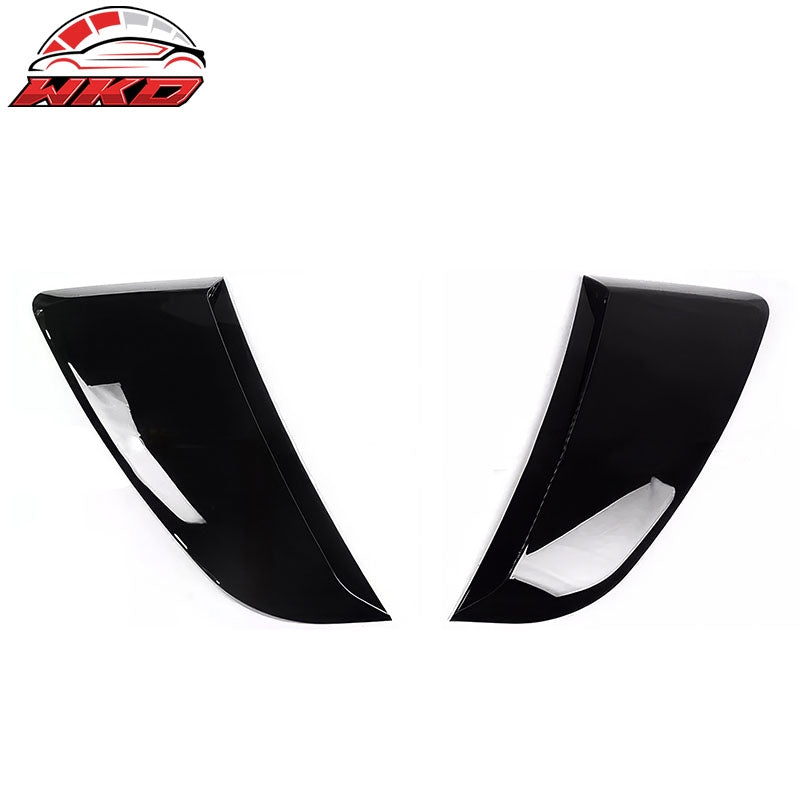 Fits 24-26 Ford Mustang IKON ABS Rear Fender Vent Door Garnish Cover Gloss Black