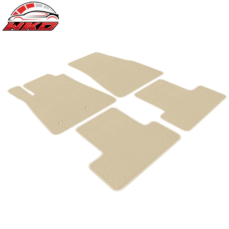 Fits 05-09 Ford Mustang Car Floor Mats Liner Front Rear Nylon Beige Carpet 4PC