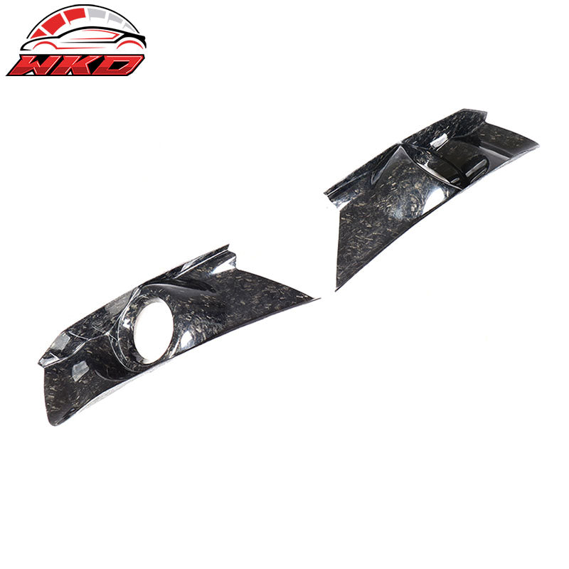 For 15-17 Ford Mustang Fog Light Bezel Cover Forged Carbon Fiber