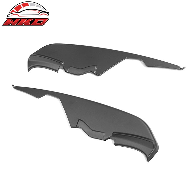 Fits 15-17 Ford Mustang MD Style Matte Black Fog Light Lamp Eyebrow Cover Trims