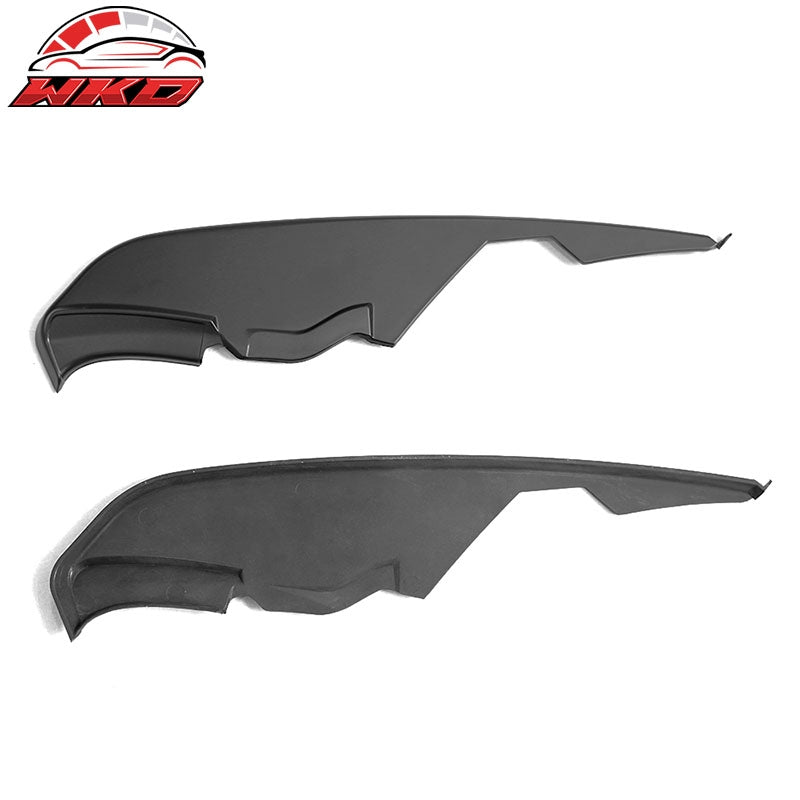 Fits 15-17 Ford Mustang MD Style Matte Black Fog Light Lamp Eyebrow Cover Trims