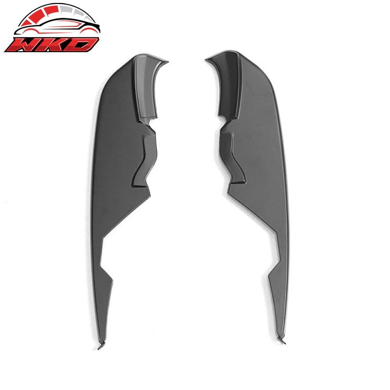 Fits 15-17 Ford Mustang MD Style Matte Black Fog Light Lamp Eyebrow Cover Trims